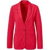 Goldner Damenblazer mit Reverskragen und Paspeltaschen in rot | Gr.: 46
