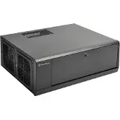 Silverstone GD10, HTPC, PC, Schwarz, ATX, micro ATX, SSI CEB, Aluminium, Kunststoff, Stahl, Seite