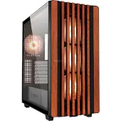 Sharkoon REBEL C70G RGB, Full Tower, PC, Schwarz, Holz, ATX, micro ATX, Mini-ITX, Metall, Gehärtetes Glas, Multi