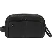 Piquadro Kulturbeutel Hedley Leather Toiletry Bag Black