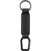 Piquadro Schlüsselanhänger Rhino Keychain With Carabiner Black