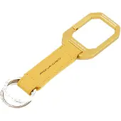 Piquadro Schlüsselanhänger Alvar Two-Ring Keychain With Carabiner Giallo