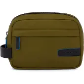 Piquadro Kulturbeutel PQ-RY Toiletry Bag Verde / Nero