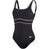 Speedo Badeanzug Eco New Contour Eclipse 1P Damen Black / White-Maat 48