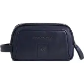Piquadro Kulturbeutel Carl Leather Beauty Case Night Blue