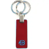 Piquadro Schlüsselanhänger Blue Square Two-Ring Keychain Rosso