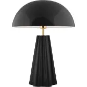 Leitmotiv - Tischleuchte Amplio Xl - Schwarz - Ø30cm Tischlampe - Nachttischlampe, Wohnzimmer, Schlafzimmer