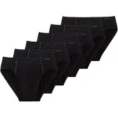 Schiesser Herren Slip 6er Pack - Supermini, Rio-Slip, Essentials, Cotton Stretch