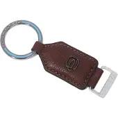 Piquadro Schlüsselanhänger Black Square Keychain Tobacco