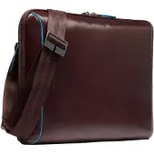 Piquadro Schreibmappe Blue Square Notepad Holder 12,9" Mahogany