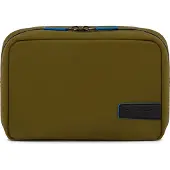 Piquadro Kosmetiktasche PQ-RY Toiletry Bag Verde / Nero