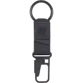Piquadro Schlüsselanhänger Aye Leather Keychain With Carabiner Hook Nero