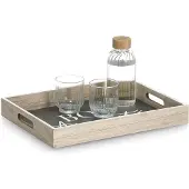 Zeller Present Tablett, (1 tlg.), mit Aufdruck Bon Appetit, 2 Grifflöcher