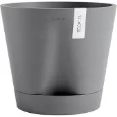 Ecopot's Blumentopf "Venice 2 30 Grau", für den Innenbereich