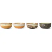 HK Living - 70's Tapas-Schale , Ø 11 cm, drift (4er-Set)