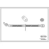 CORTECO Bremsschlauch ERSTAUSRÜSTERQUALITÄT [Hersteller-Nr. 19033064] für Lexus, Toyota