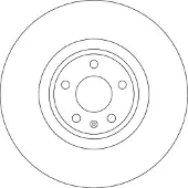 TRW Bremsscheibe DF6729S, 1 Stück