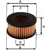 Japanparts Kraftstofffilter FO-GAS45S