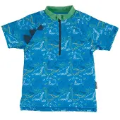 Sterntaler Kurzarm-Schwimmshirt Dino Blau Gr. 86/92