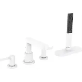 Hansgrohe Fertigmontageset Finoris 4-L-BW-Rand-Arm., mit sBox, mattweiß