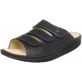 Finn Comfort Andros, Finnamic, Uni, Pantolette, Schwarz, Leder, NEU - Damenschuhe Pantolette / Zehentrenner, Schwarz, leder (plisseelight)