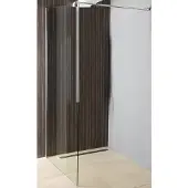 A&n&a aqualine Aqualine WALK-IN Glaswand für Wandmontage mit Stütze, 1-teilig, 700 mm, Klarglas
