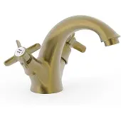 Tres 2 Griff Waschtischarmatur Mit Griff G3/8" flexible Anschlussschläuche, 24210201LM 24210201LM
