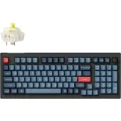 Keychron V5 Max, 96%, Verkabelt & Kabellos, RF Wireless + Bluetooth, Mechanischer Switch, RGB-LED, Schwarz, Grau