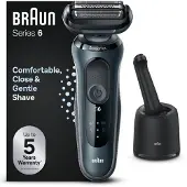Braun Series 6 61-N7000cc, Folienschaber, Grau, Senso Flex, Tasten, LED, Akku