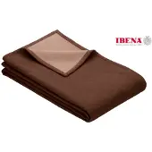 Ibena Baumwolldecke Solare Cotton Pur Braun