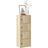 vidaXL Bücherregal Sonoma-Eiche 40x24x102 cm Holzwerkstoff Bücherschrank
