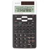 Sharp EL-531TG, Tasche, Wissenschaftlicher Taschenrechner, 10 Ziffern, 2 Zeilen, Batterie/Solar, Schwarz, Weiß