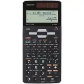 Sharp EL-W506T, Tasche, Display-Rechner, 16 Ziffern, Batterie/Solar, Schwarz, Grau
