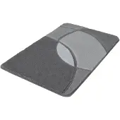 Kleine wolke Badematte "Kent, Badvorleger, Badezimmer Teppich" Höhe 20 mm rutschhemmend beschichtet fußbodenheizungsgeeignet Badteppich, modernes Design, Hoch-Tief Effekt