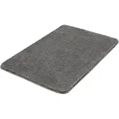 Kleine wolke Badematte "Marco, Badvorleger, Badezimmer Teppich", grau (anthrazit), H:20mm, Polyester, Badematten, Badematte, Badteppich, Uni Farben