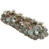 Décoris Teelicht Tannenzapfen l15b45h9c grün Weihnachten (groen)