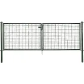 Alberts Zaundoppeltür "Wellengitter-Doppeltor mit Zubehör" Höhe: 100 - 125 cm, Breite: 299 cm