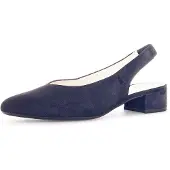 Gabor Slingpumps, Blockabsatz, Abendschuh, Sommerschuh mit elastischem Riemchen