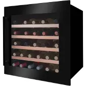 Amica Einbauweinkühlschrank "WK 341 210 S", Energieeffizienz: G, schwarz, B:59cm H:59,5cm T:60,8cm, Weinkühlschränke, LED-Beleuchtung, Einbauweinkühlschrank
