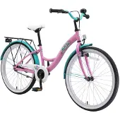 Bikestar Kinder Fahrrad ab 9 Jahre | 24 Zoll Classic Kinderrad | Pink