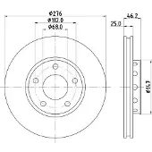 Hella Bremsscheibe [Hersteller-Nr. 8DD355101-361] für Audi