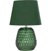Pauleen Crystal Velours Tischleuchte max40W E14 Grün 230V Glas/Stoff