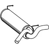 VEGAZ Endschalldämpfer OPEL,VAUXHALL OS-742 13329571,852525,854525 Endtopf,Auspuff Endtopf,Nachschalldämpfer,ESD