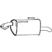 VEGAZ Endschalldämpfer SUBARU SAS-94 44300AL020 Endtopf,Auspuff Endtopf,Nachschalldämpfer,ESD