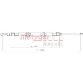 METZGER Seilzug, Feststellbremse GREENPARTS 11.6686