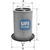 Ufi Luftfilter 27.186.00