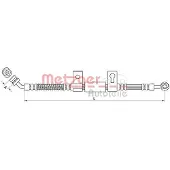 METZGER Bremsschlauch 4110831