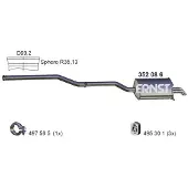 ERNST Endschalldämpfer 352086 für MERCEDES-BENZ