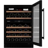 Amica WK 341 118 S, Weinkühler mit Kompressor, Freistehend, 52 Flasche(n), F, Innenbeleuchtung, Schwarz