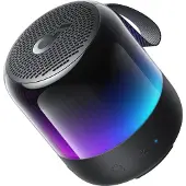 Soundcore Glow Mini, 8 W, Kabellos, Tragbarer Mono-Lautsprecher, Schwarz, Staubresistent, Feuchtigkeitsbeständig, IP67